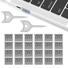 24-Pack USB-A Port Blockers with 2 Keys, Removable Physical Security Locks,An... picture