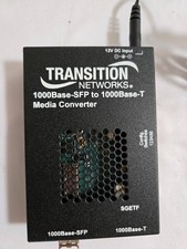 Transition Networks 1000Base-SFP to 1000Base-T Media Converter SGETF1040-110 picture