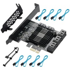 8 Port SATA Controller Card with Cables & Bracket picture