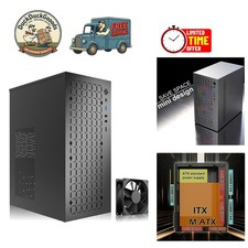 Sleek Black Micro ATX PC Case with 80MM Fans & Effective Cooling - 10.43