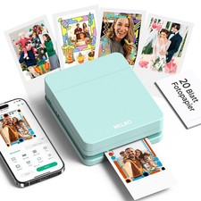 Nelko Photo Printer, 2x3 Portable Wireless Smartphone 107x128x43mm, Green picture