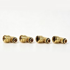 Gold G1/4 90 Degree Rotary Compression Elbow 4 Pack for PC Theme Builds picture