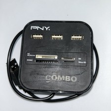 PNY Combo Multi Card Reader usb hub SD SDHC MicroSD Memory Stick M2 picture