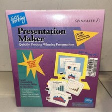 Presentation Maker by Spinnaker for IBM PC, Apple II, C64/128 NEW SEALED picture