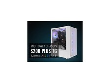 S200 Plus TG ARGB Snow Mid Tower Computer Chassis; 4 x 120mm ARGB Fans picture
