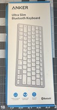 Anker Ultra Slim Wireless Bluetooth Keyboard A7726 IOS Android Mac Silver White picture