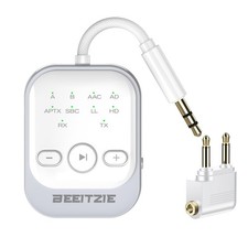 Ultra Bluetooth 5.4 Transmitter Receiver 2-in-1 for TV/PC/Airplane, Dual Pairing picture