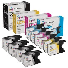 LD 10 Pack LC79 Extra HY Black & Color Ink Cartridge Set for Brother Printer picture