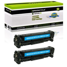 GREENCYCLE 2PK CB541A Cyan Toner Compatible with HP 125A LaserJet CP1210 CP1215 picture