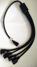 Well Shin Technology Multi Extension 1- 4 way splitter power supply cord. picture