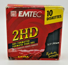 EMTEC Floppy Diskettes 2HD Double Side Hi Density 10pk 3.5