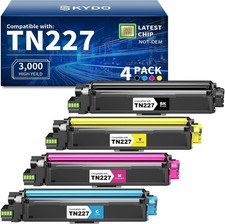 Skydo TN227 Pack of 4: One Each Black and Colors (C, M, Y), Multicolor picture