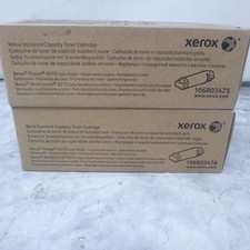 Xerox 106R03476, 106R03475 Black ,Yellow  STANDARD GENUINE SEALED picture
