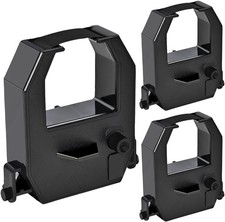 3 Pack Amano Time Clock Ribbon Replacement for PIX/TCX All Models Black Ink picture