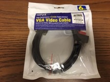 QVS CC388M1-06 NEW-Sealed 6ft High Performance Thin VGA/QXGA Cable HD15 M/M  picture