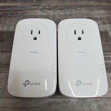 Two (2) TP-LINK Gaming TL-PA9020P AV2000 2-Port 2000 Mbps Powerline Adapters picture