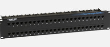 Black Box JPM810A-R2 48 Port Cat5e Feed Through Patch Panel, 2U, Unshielded picture
