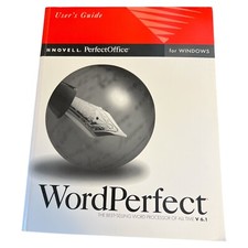Vintage Novell PerfectOffice WordPerfect V6.1 Manual Book picture
