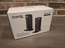 Open Box Plugable UD-3900Z Dual HDMI DisplayLink Dock USB 3.0 C Gigabit Ethernet picture