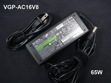 Genuine OEM VGP-AC16V8 AC Power Adapter 16V 4A 65W for SONY VAIO Laptop picture