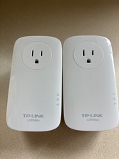 2 TP-Link TL-PA8010P AV1200 LOT Gigabit Passthrough Powerline Adapter 15A picture
