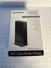 NETGEAR Cable Modem Built-in WiFi Router AC1200 Model C6230 DOCSIS 3.0 picture