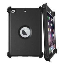 Heavy Duty Shockproof Case Cover W/Stand BLACK/BLACK for iPad Air 1 A1474 A1475 picture