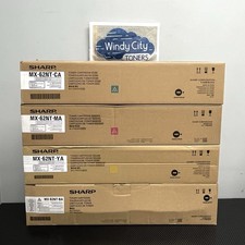 Sharp MX-62NT Complete Toner Cartridge Set CMYK  MX-6240N MX-7040N Genuine New picture