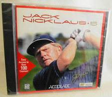 Jack Nicklaus 5 PC GAME Golf Course Computer Game WIN 95/98 Factory SEALED #1266 picture