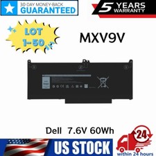 ✅LOT MXV9V Battery For Dell Latitude 5300 5310 7300 7400 5VC2M N2K62 60Wh US picture
