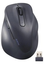 ELECOM EX-G 2.4GHz Silent Wireless Mouse, M, Black, M-XGM30DBSKBK picture