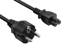 6ft European Schuko to IEC C5 Notebook Power Cord, 18 AWG H05VV-F, 2.5A/250V,... picture