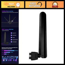 High Gain WiFi 7 Antenna for Desktop Gaming PC, Wi-Fi 6E Compatible, Black picture