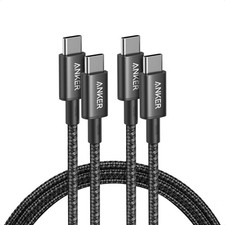 Anker USB C to USB C Cable, 2-Pack 6 FT (1.8 m) Type C 100W Charger 6ft Black picture