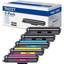 5PK TN227 Color Toner Compatible with Brother HL-L3210 CW HL-L3230 CDW Printer picture