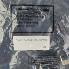 Cat.6 Booted Flat 550MHz-  1 FT. picture