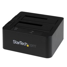 StarTech.com Dual-Bay USB 3.0 / eSATA to SATA Hard Drive Docking Station, Extern picture