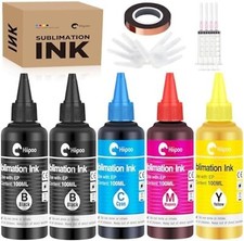 Hiipoo 5 Pack 2B CMYK Sublimation Ink for Inkjet Printers Transfer Printing picture
