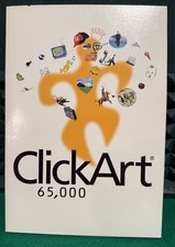 ⬆️ Broderbund ClickArt 65,000 5 CD-ROM's Windows 95 Vintage Graphic Software picture