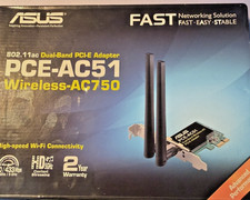 ASUS PCE-AC51 Wireless-AC750 802.11ac Dual-Band PCI-E Adapter Card picture