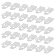 400 PCS 1/8 Inch White Nylon RType Cable Clamps Wire Cord Clip Management Kit picture