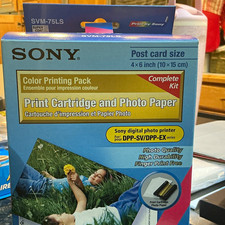Sony SVM-75LS Color Printing Pack 4x6 Paper 50 Prints Dye Sub for DPP-SV/EX picture