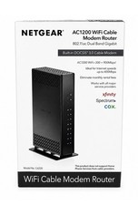 NETGEAR C6230 AC1200 WiFi Cable Modem Router DOCSIS 3.0 Open Box Complete picture