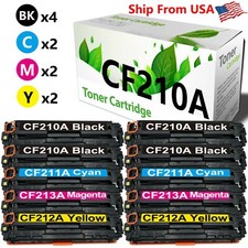 10PK Toner Cartridge replace for 131A CF210A-3A Color MFP M251nw M276nw Printer picture