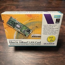 10BaseT ISA Network Card Linksys XTIDE Compatible 28-Pin EEPROM Socket NOS picture