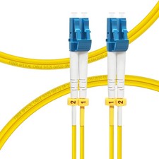 4 Pack OS2 LC to LC Fiber Patch Cable 0.5M 1.6ft Duplex 9/125um Singlemode picture
