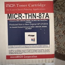 microMICR MICR Toner Cartridge MICR-THN-87A For HP 87A CF287A M506 M501 M527 picture