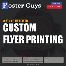 1000 Personalized Flyers |  Full Color  |  1-sided & 2-sided | Folding Addon picture