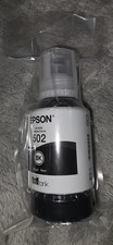 Epson 502 Black Ink Bottle 127ml Genuine EcoTank Sealed Exp 2025 picture
