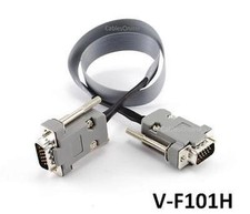 1.5ft VGA (HD15) Male to Male Flat Ribbon Monitor Cable, CablesOnline V-F101H picture